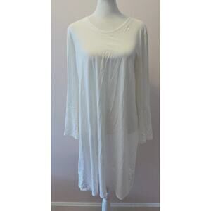 NWT EILEEN FISHER Poet Sleeve Tencel Stretch Jersey Lightweight Dress Size M
